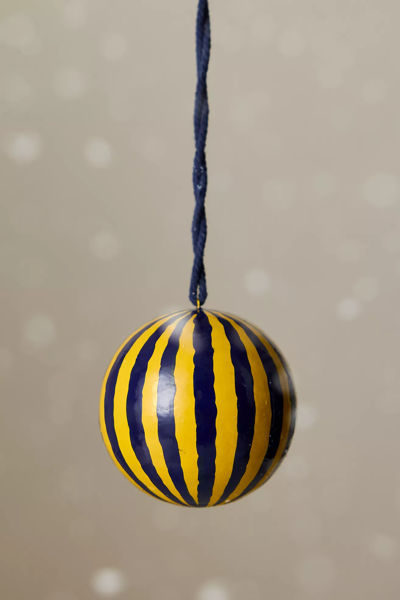 Studio Thie Paper Mâché Stripe Bauble