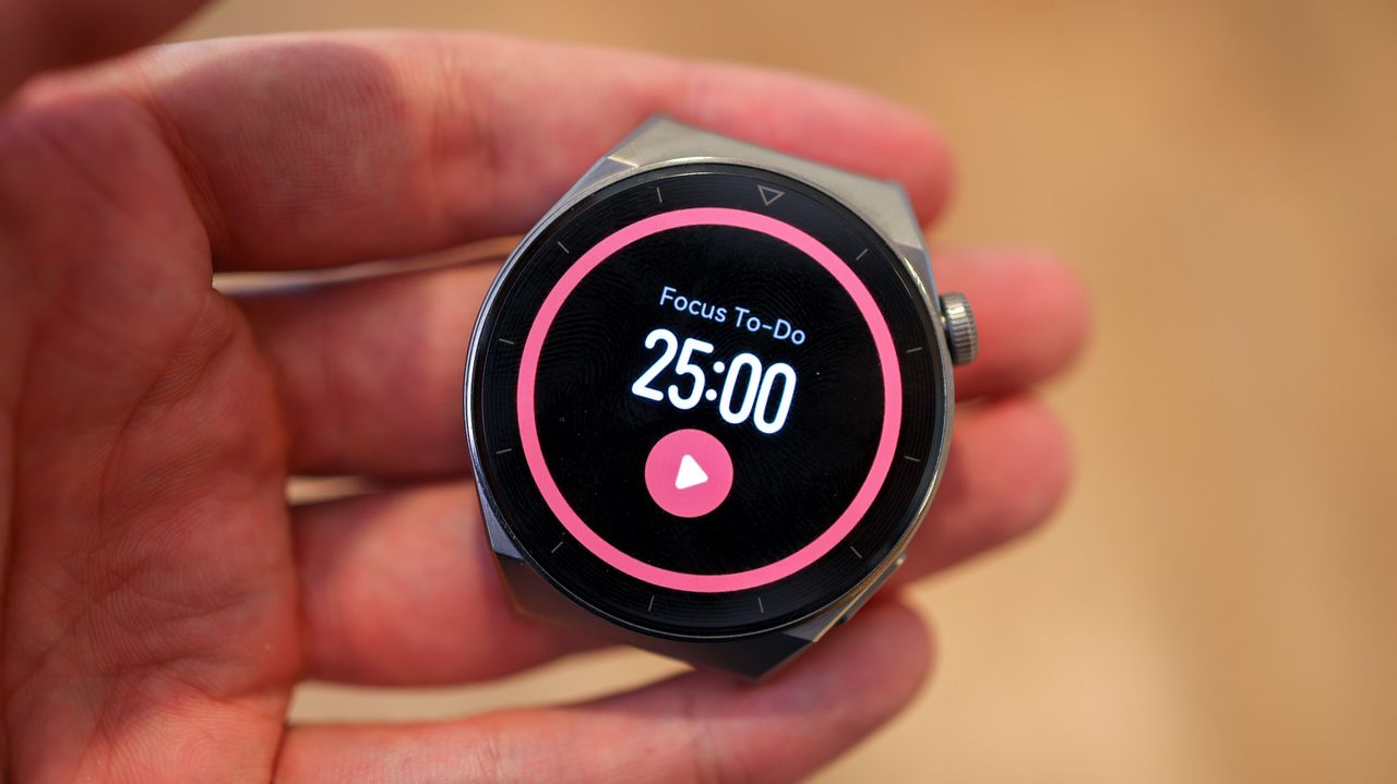 A photo of the Huawei Watch GT 3 Pro smartwatch