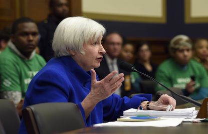 Federal Reserve Board Chair Janet Yellen testifies on Capitol Hill in Washington, Wednesday, Feb. 10, 2016.