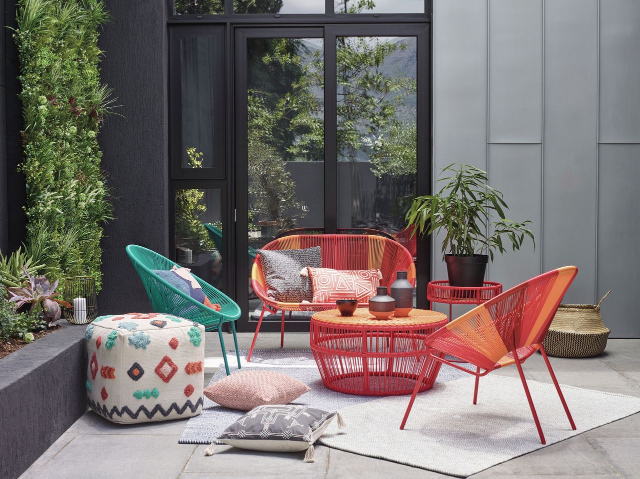 simple garden ideas: Salsa garden bench from John Lewis