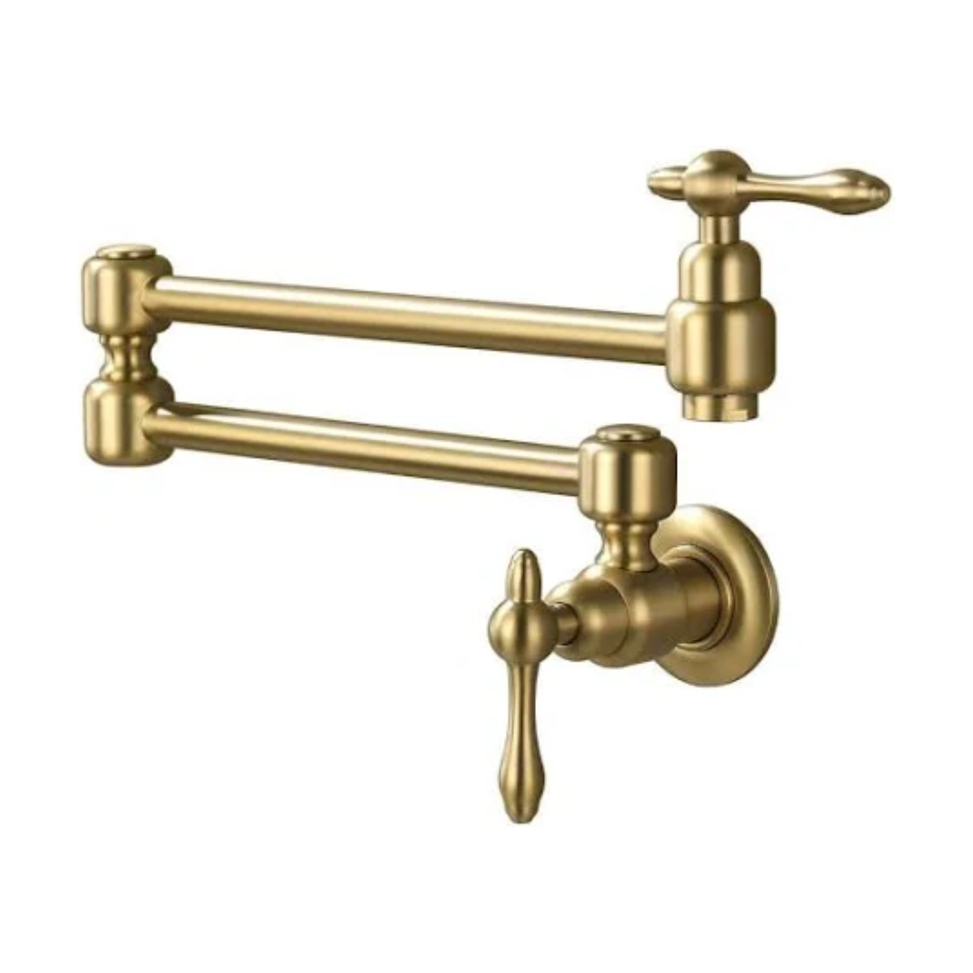A brass pot filler tap