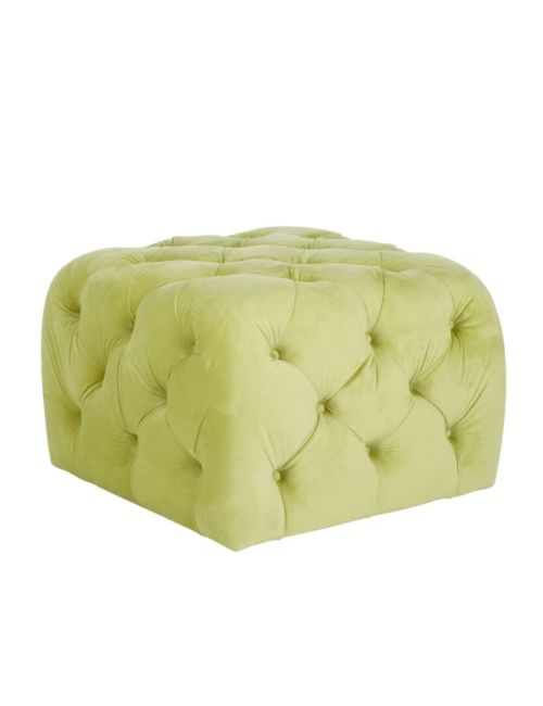 Safavieh Kenan Modern Glam Solid Tufted Ottoman