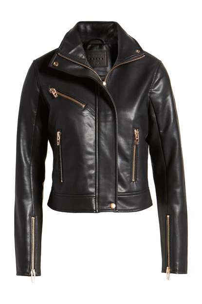BLANKNYC The Essentials Faux Leather Moto Jacket
