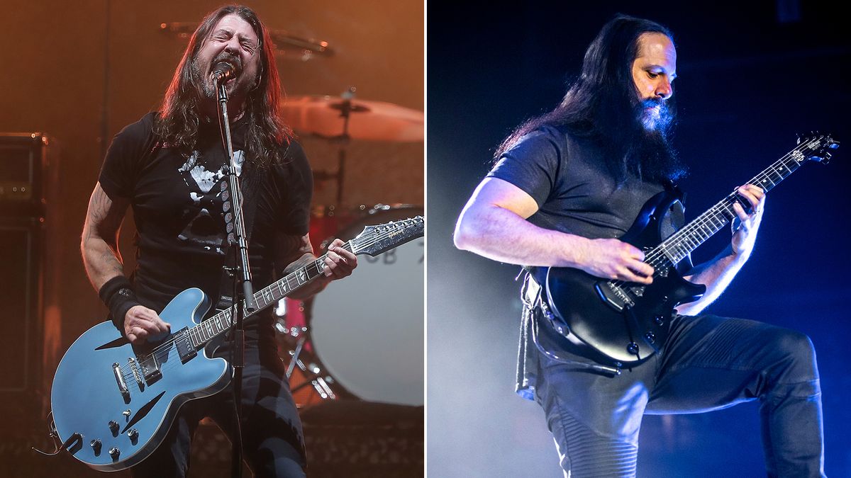 [L-R] Dave Grohl and John Petrucci