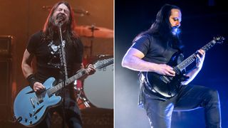[L-R] Dave Grohl and John Petrucci