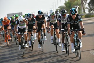 The peloton on stage one of the 2016 Abu Dhabi Tour