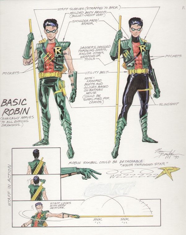 Tim Drake design proposal by Norm Breyfogle