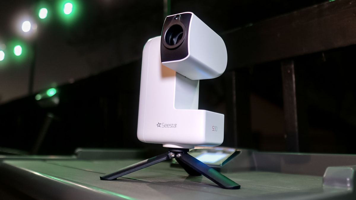 SeeStar S30 smart telescope used to capture galaxies.