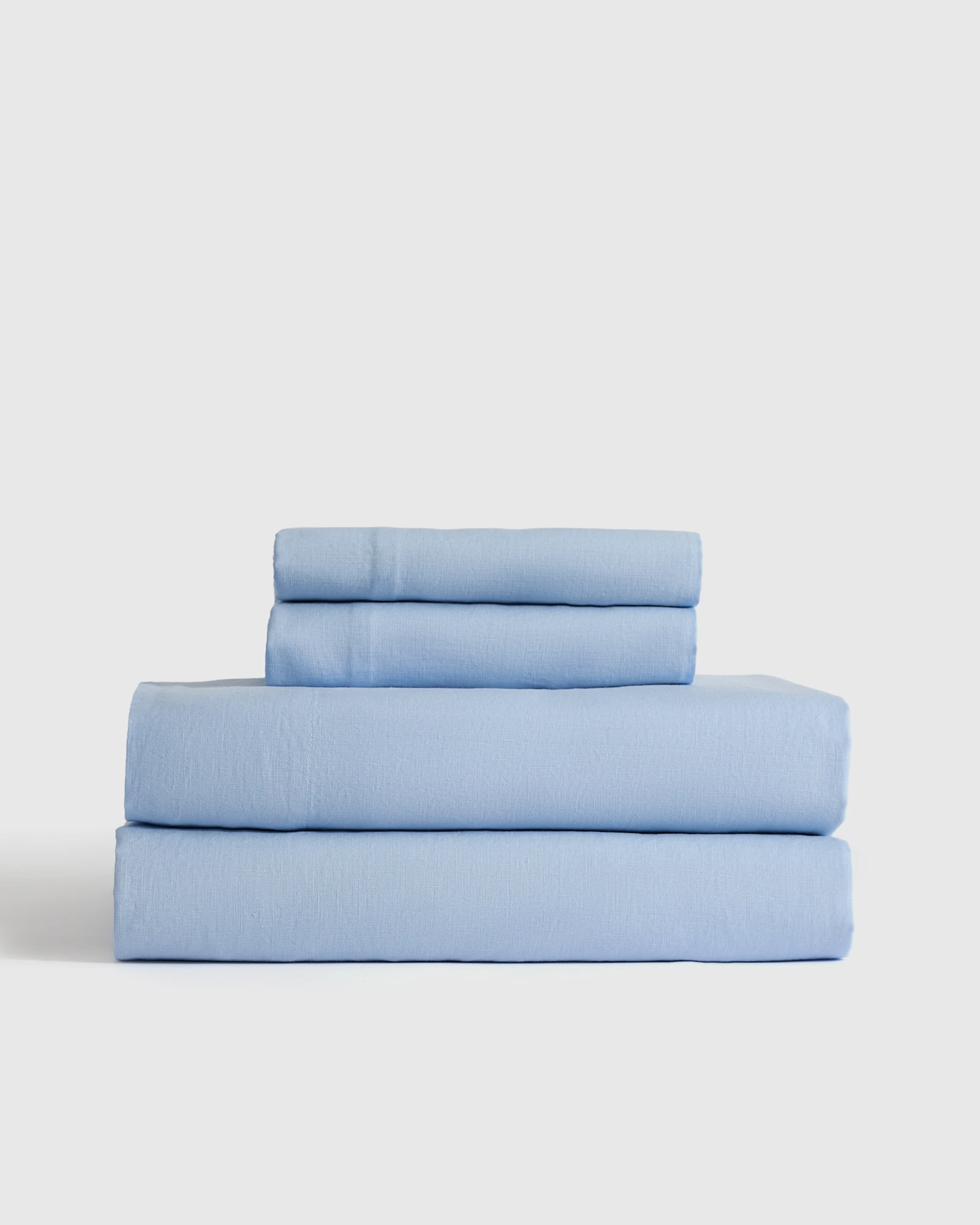 100% European Linen Sheet Set in Marina, Size Twin