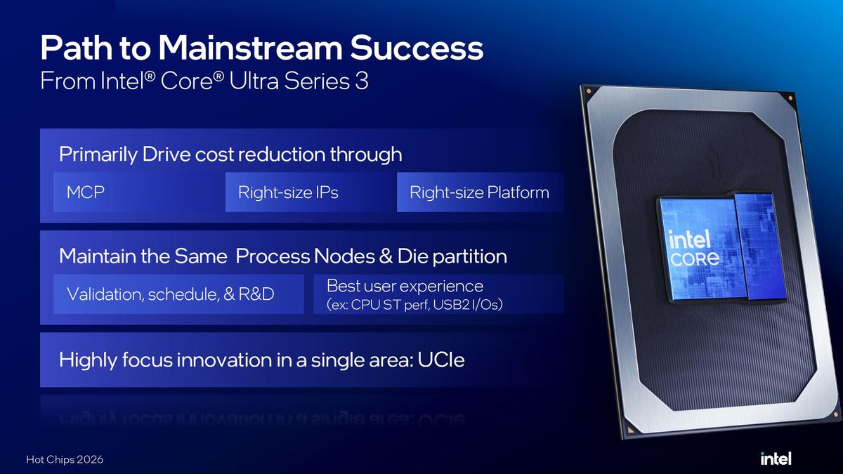 Intel Hot Chips 2026 Wildcat Lake presentation.