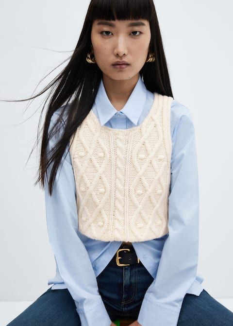 Mango Sweater Vest