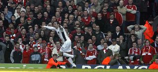 One of O'Shea's most memorable moments came when he scored a last-gasp winner for Manchester United at Liverpool.