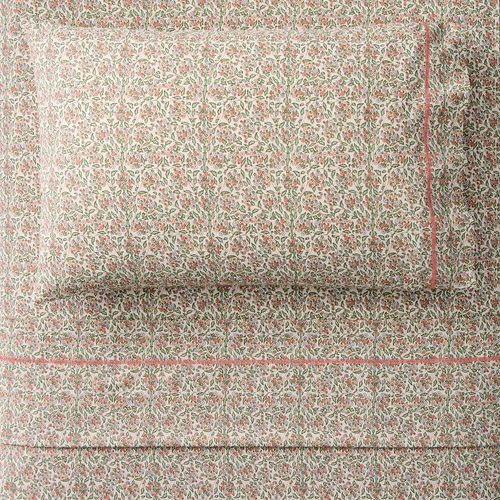 Pink Chicken Spring Floral Sheet Set