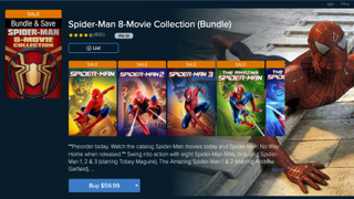 Spider-Man movie bundle on Vudu