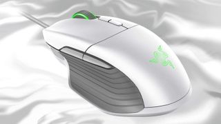 White Razer Basilisk mouse