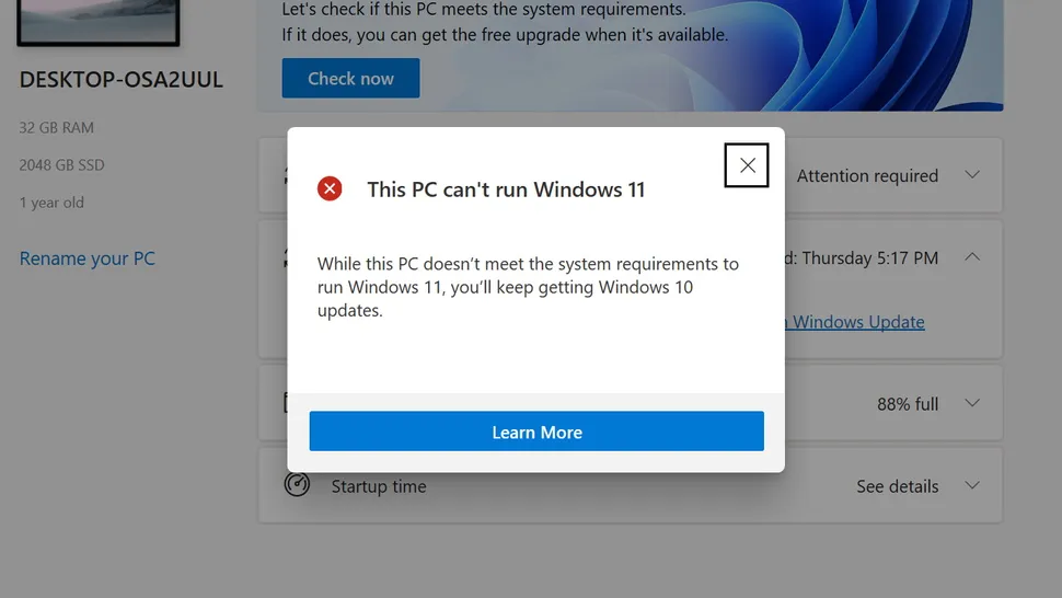 Проверка работоспособности Windows 11