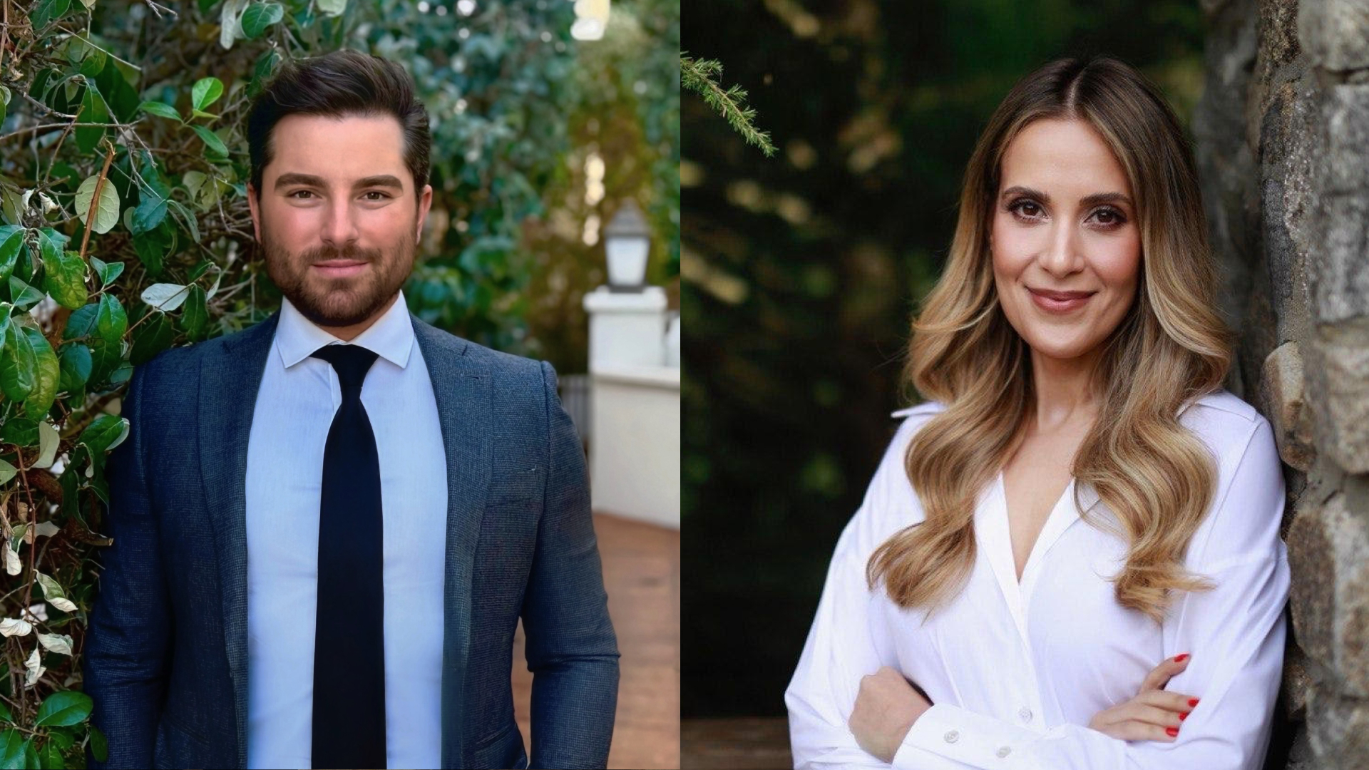 Headshots of Kyle Boulia and Ashley Hansen 