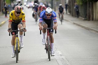 Mathieu van der Poel and Wout van Aert at Paris-Roubaix