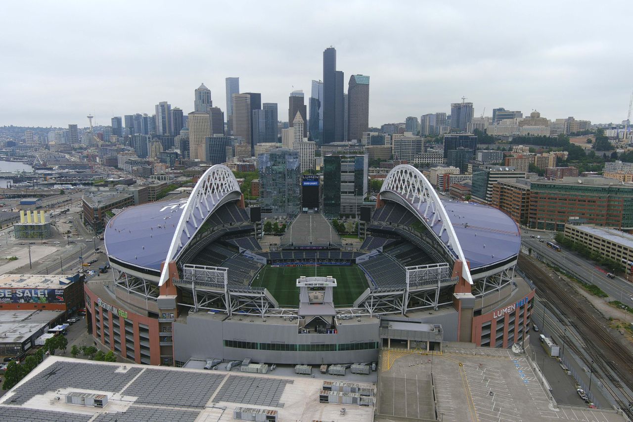 A general view of Lumen Field, home of Seattle Sounders