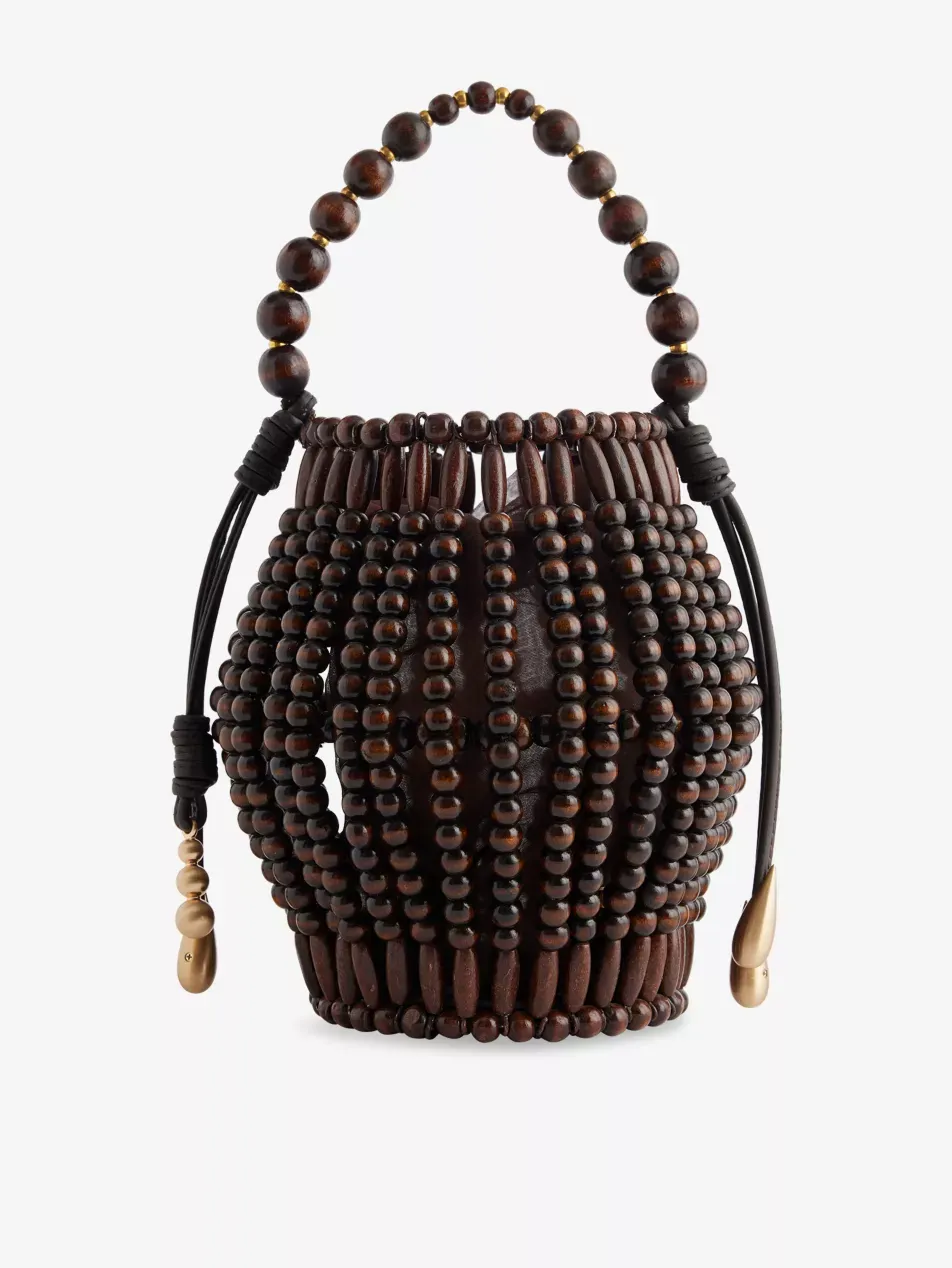 Lanterna Wood Top-Handle Bag