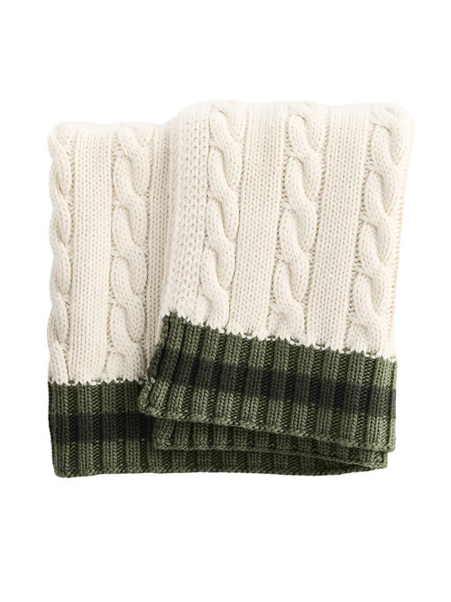 Classic Cable Knit Throw Blanket by Venus Williams
