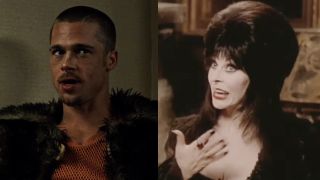 Brad Pitt's Tyler Durden in Fight Club, Elvira in Elvira's Haunted Hills (2001)