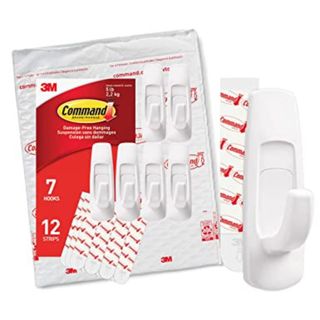 Command Damage-Free Hanging Wall Hooks with Adhesive Strips