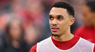 Liverpool's Trent Alexander-Arnold ahead of the FA Cup tie against Norwich City in January 2024.
