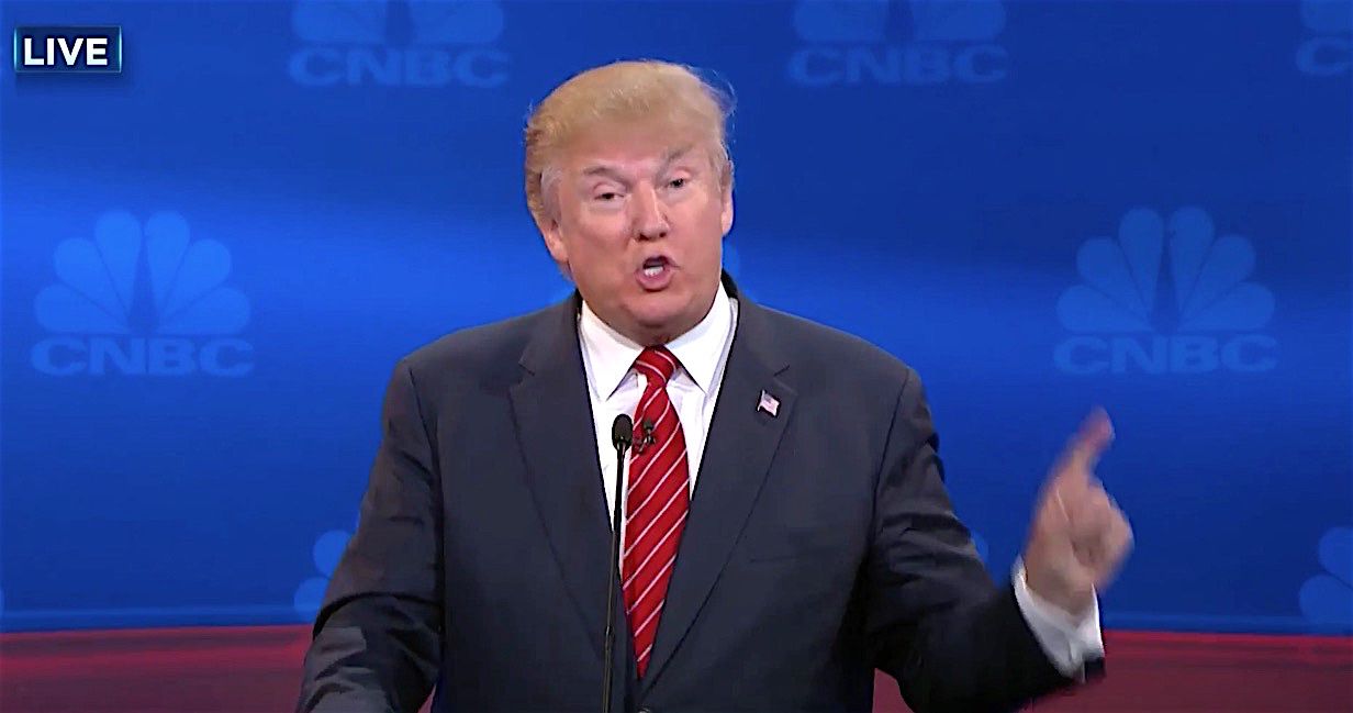 Donald Trump denounces super PACs