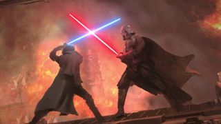 Obi-Wan Keonbi vs. Darth Vader in the new Star Wars Disney Plus show