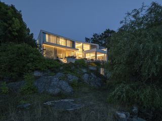 stockholm house by strom architecture minimalist white forms house in swedish forest