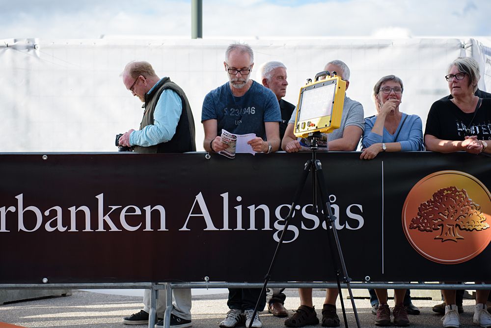 Fans check the start list to see when their favourites are due on the start ramp at the 42,5 km team time trial of the UCI Women's World Tour's 2016 Crescent V&aring;rg&aring;rda Team Time Trial