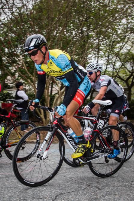 Travis McCabe (Smartstop) riding in the group before his attack.