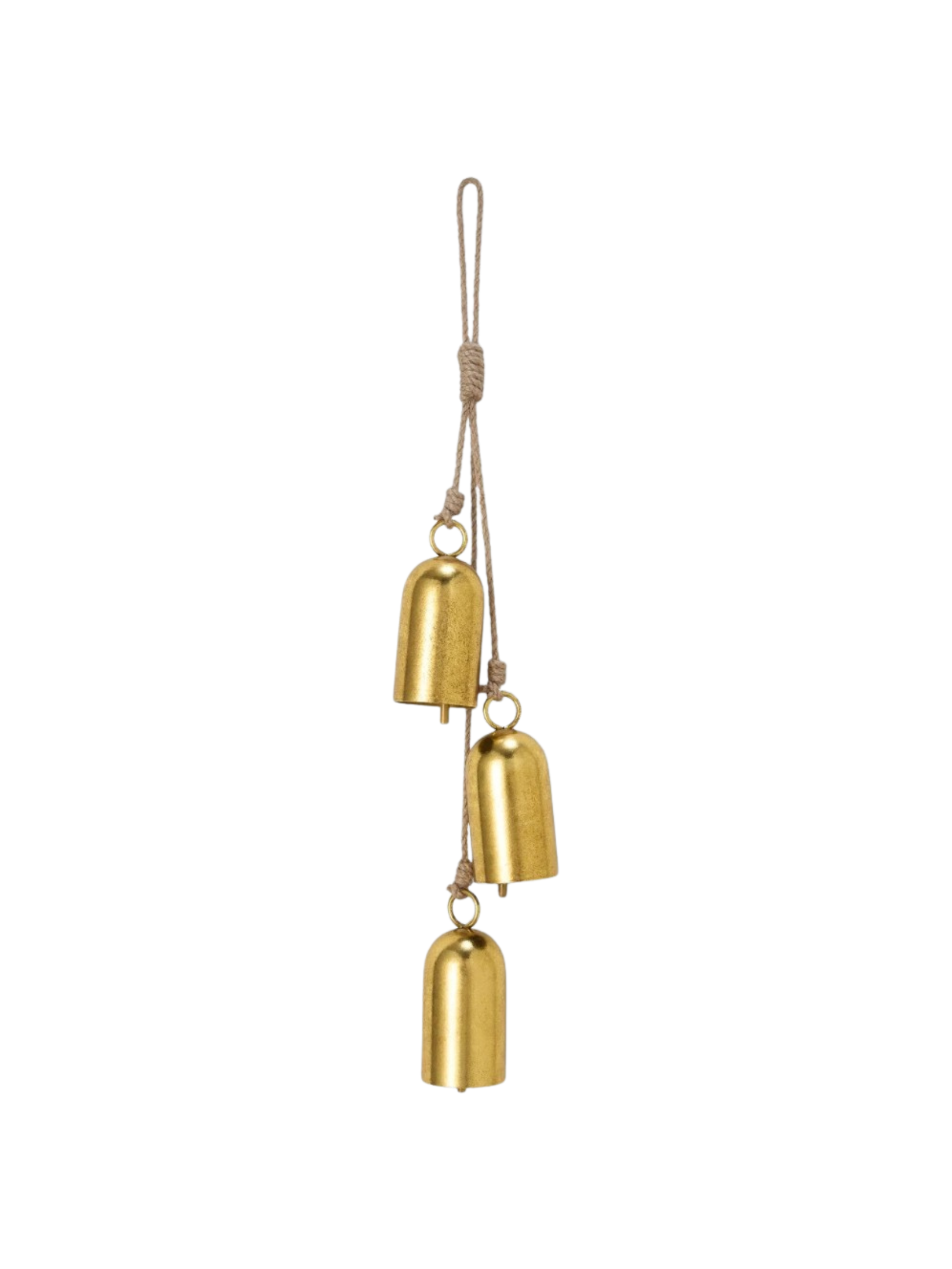 Trio Hanging Decor | Brass Metal Bells