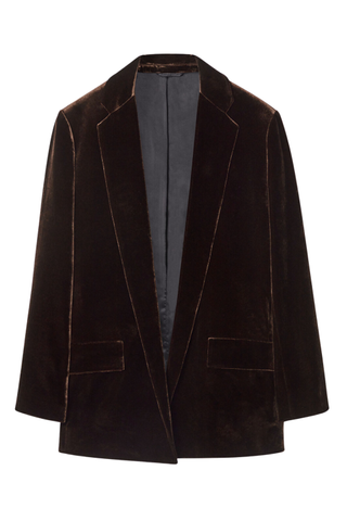 Silk-Blend Velvet Blazer