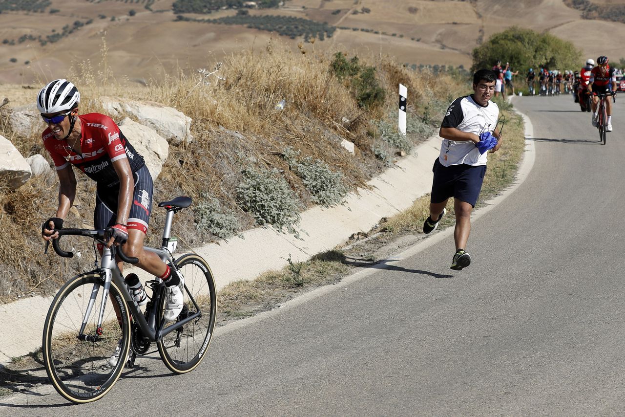 Alberto Contador (Trek-Segafredo) on the attack