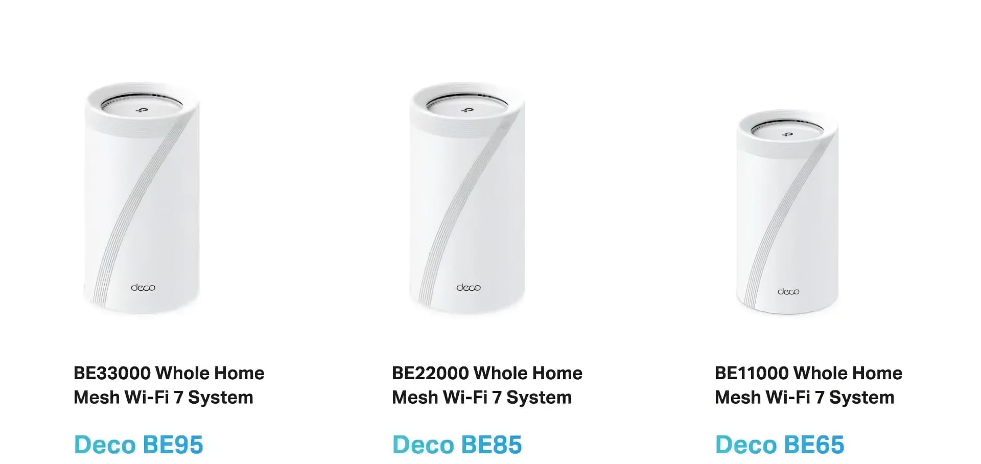 Meshroutrarna Deco BE65, BE85 och BE95 med Wifi 7
