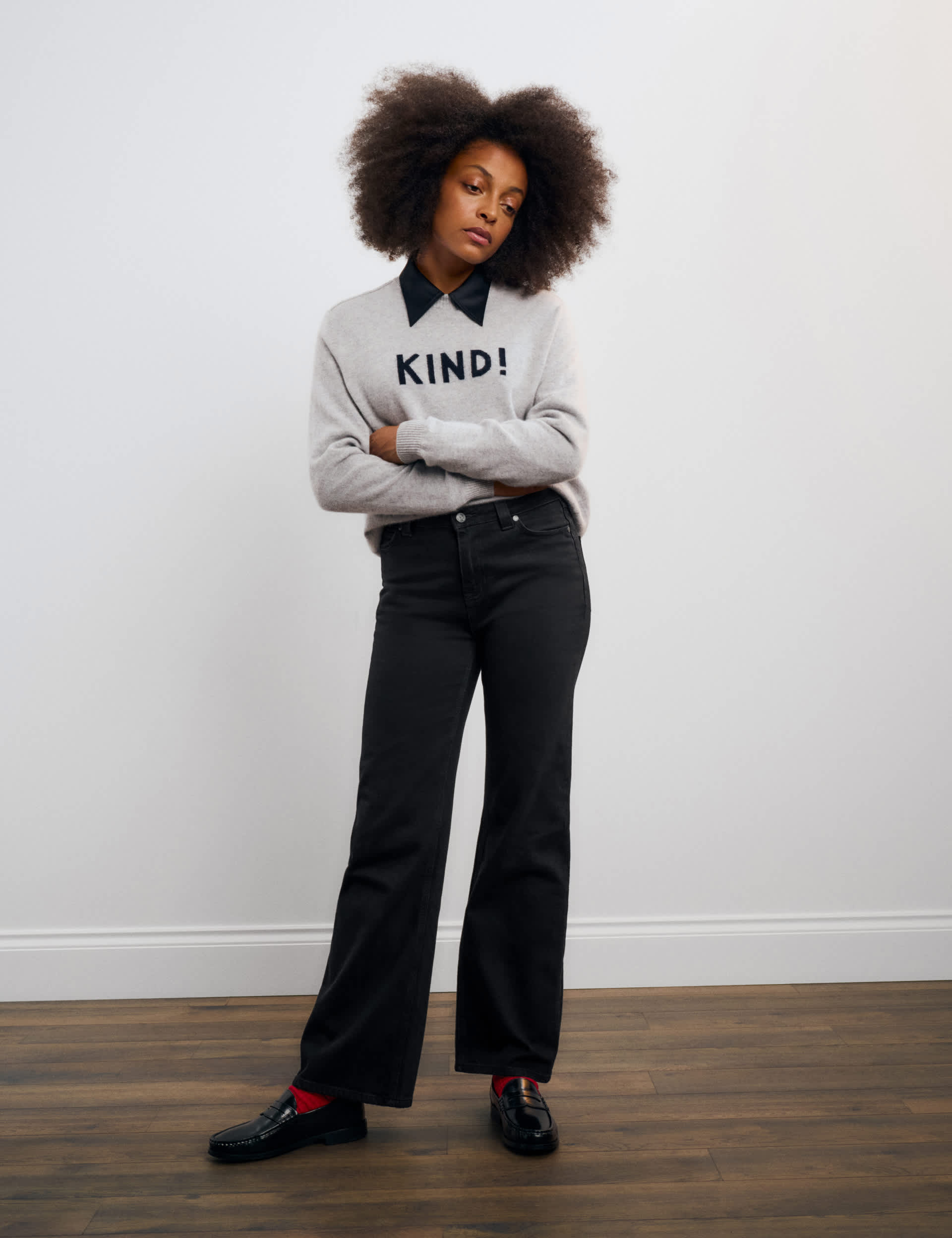 Cotton Rich High Waisted Wide Leg Jeans