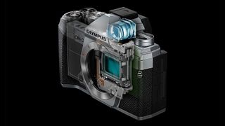 The Olympus OM-D E-M5 Mark III features an updated OLED electronic viewfinder
