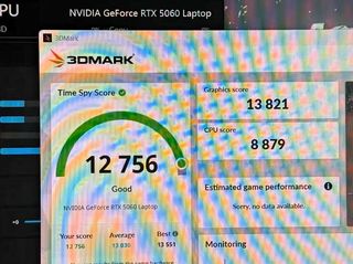 RTX 5060 Laptop GPU benchmark leak 3dMark