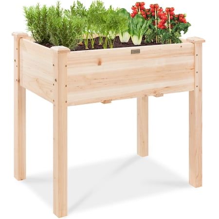 34x18x30in Raised Garden Bed w/ Liner