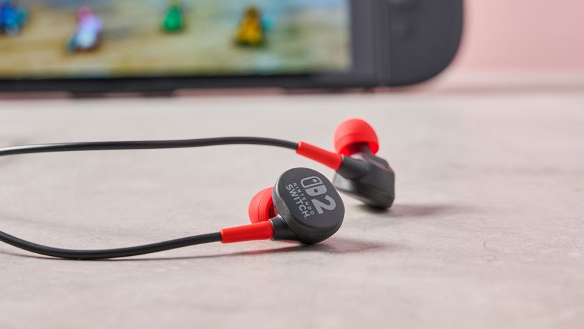PowerA Wired Earbuds for Nintendo Switch 2 beside Switch 2 console
