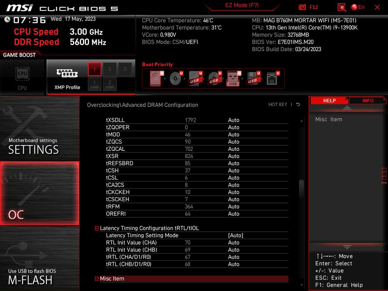 MSI MAG B760M Mortar Wi-Fi