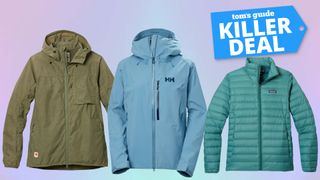 jackets from Fjallraven, Helly Hansen and Patagonia
