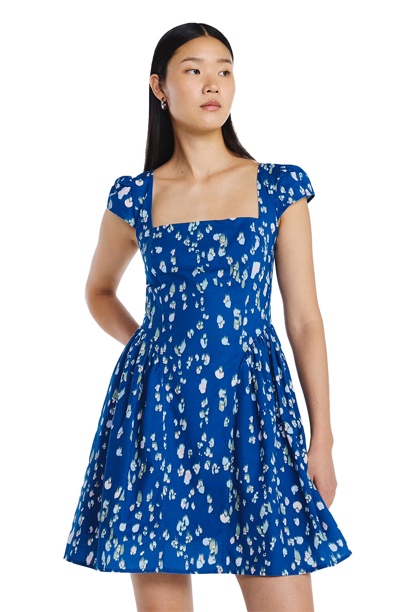 Scoop, Square Neck Mini Dress