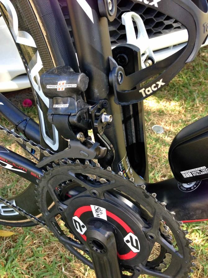 Campagnolo has produced its own chain catcher to keep everything secure