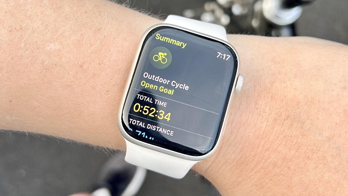 Apple Watch biking workout