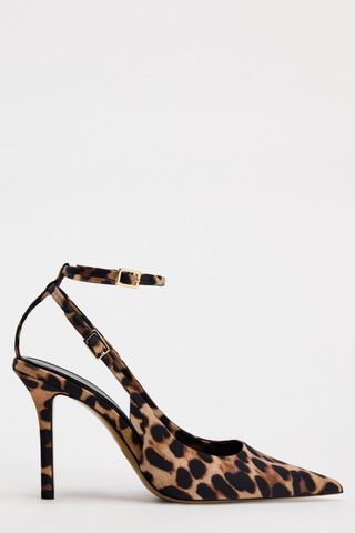 Zara Animal Print High-heel Sling Back