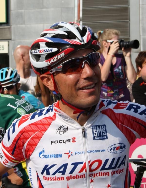 Joaquim Rodriguez (Katusha) was relaxed as he awaited the start