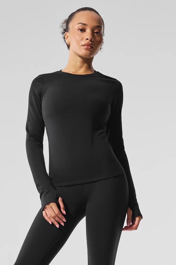 Alo Yoga Airbrush Winter Warm Nocturne Long Sleeve.